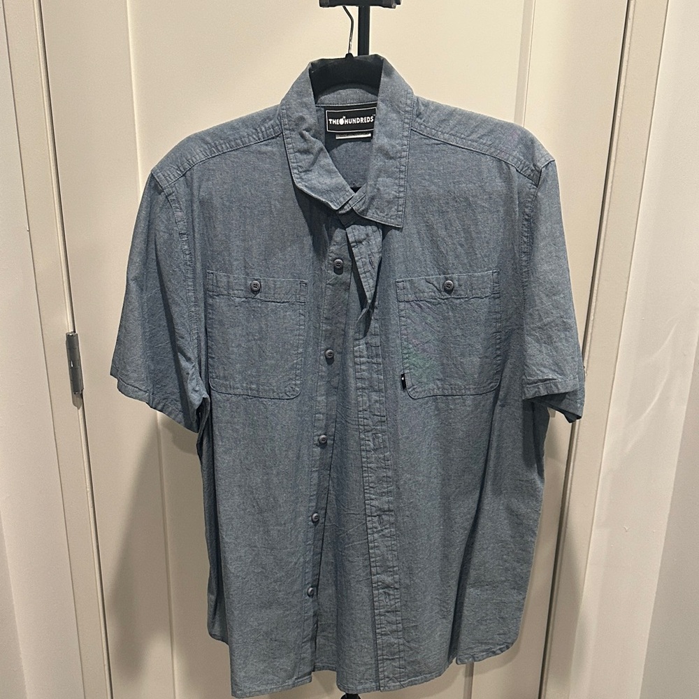 The Hundreds Denim Blue Casual Shirt